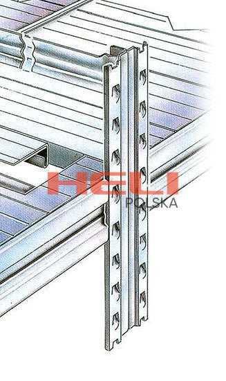 REGAŁ MAGAZYNOWY PREMIUM 20 PÓŁEK | STAL OCYNKOWANA | 4 MODUŁY W RZĘDZIE - HELI POLSKA